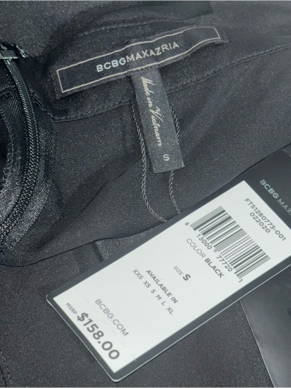 BCBGMaxAzria Black Sheer Halter Top - Picture 5 of 6